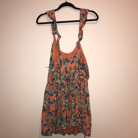 FREE PEOPLE Dear You Mini Dress in Orange New med - Picture 3 of 4